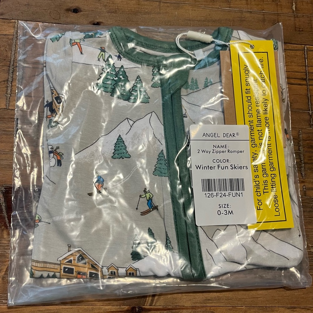 New Angel Dear Ski Adventure Kids bamboo Pajamas
